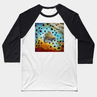 Elk Caddis Wild Brown Trout Baseball T-Shirt